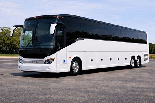 56-passenger charter bus rental Hershey TX